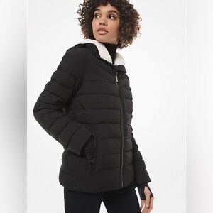 Michael Kors Black Puffer Jacket with Hood size XS